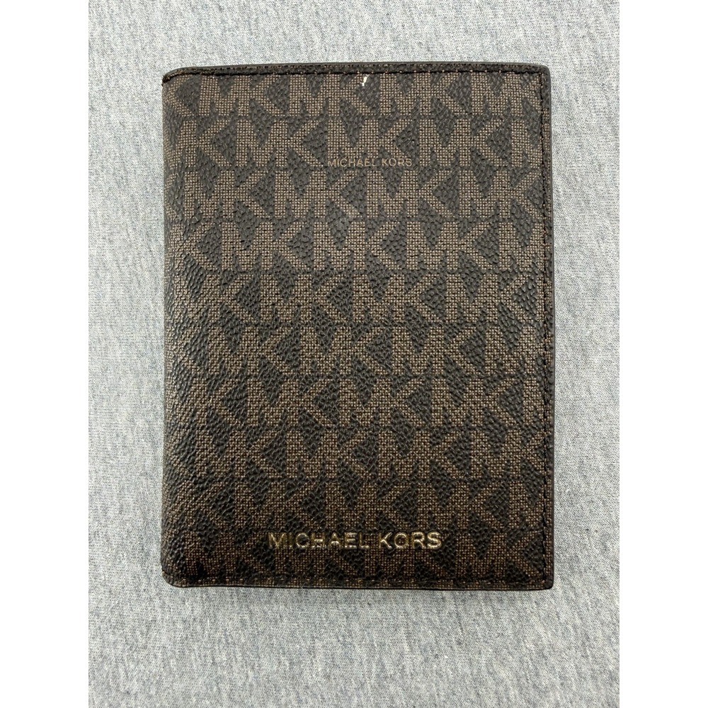 Michael Kors Jet Set Travel Passport Holder Wallet - Brown